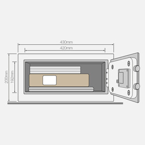 Yale Alarmlı Kollu Kasa - Laptop Tipi_2