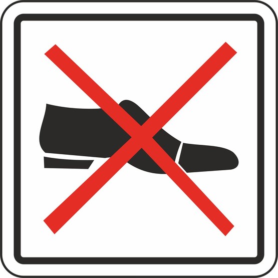 Extra Fix Uyarı Levhası Pvc Ayakkabı İle Girilmez 