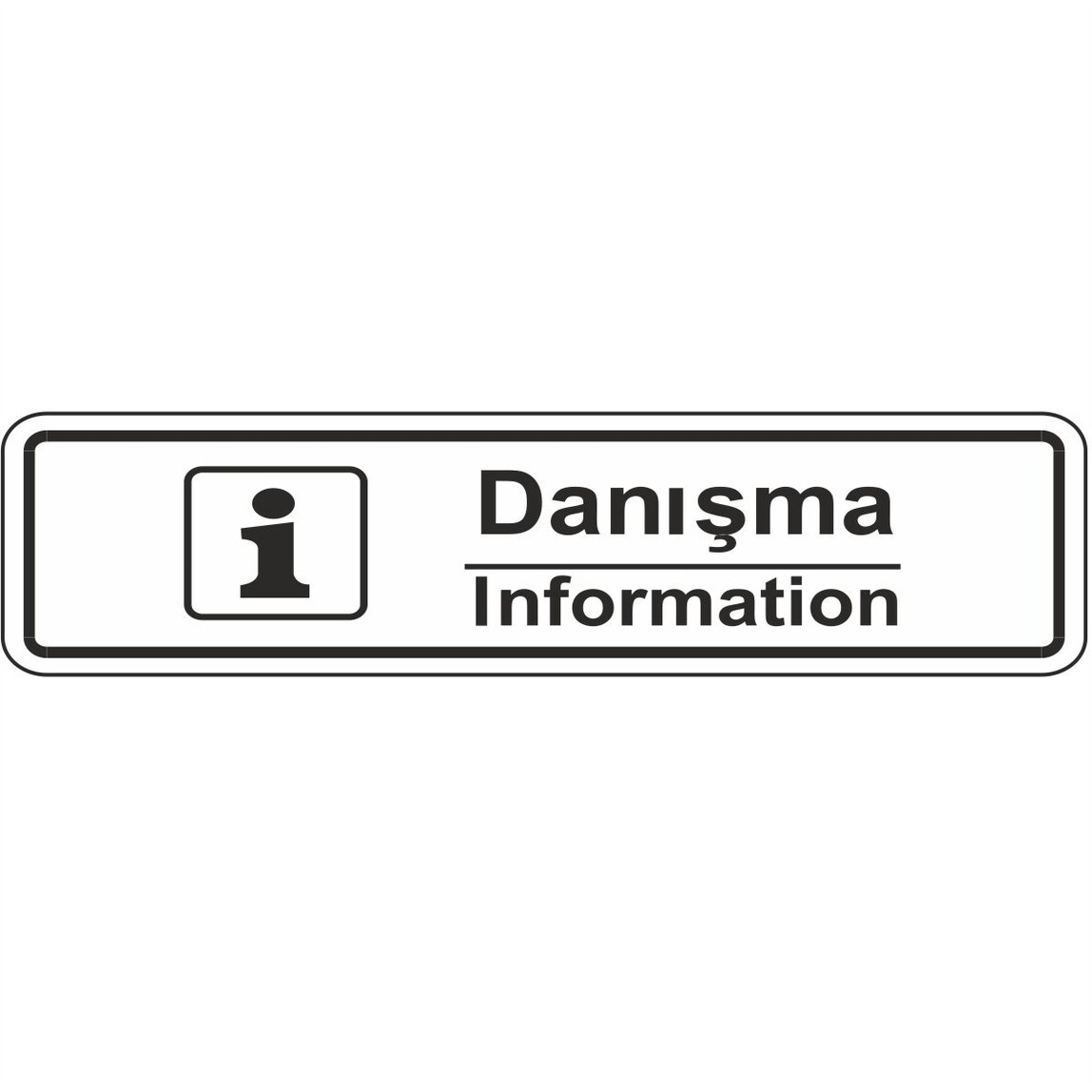    Extra Fix 7x24 cm Pvc Danışma-Informatıon   