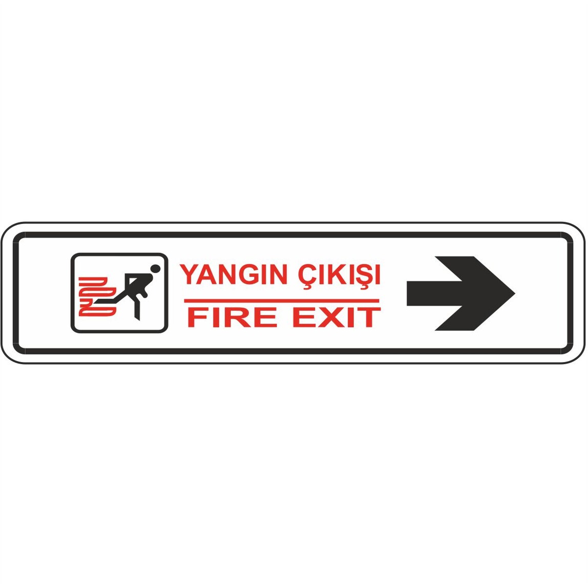    Extra Fix 7x24 cm Pvc Yangın Çıkışı-Sağ   