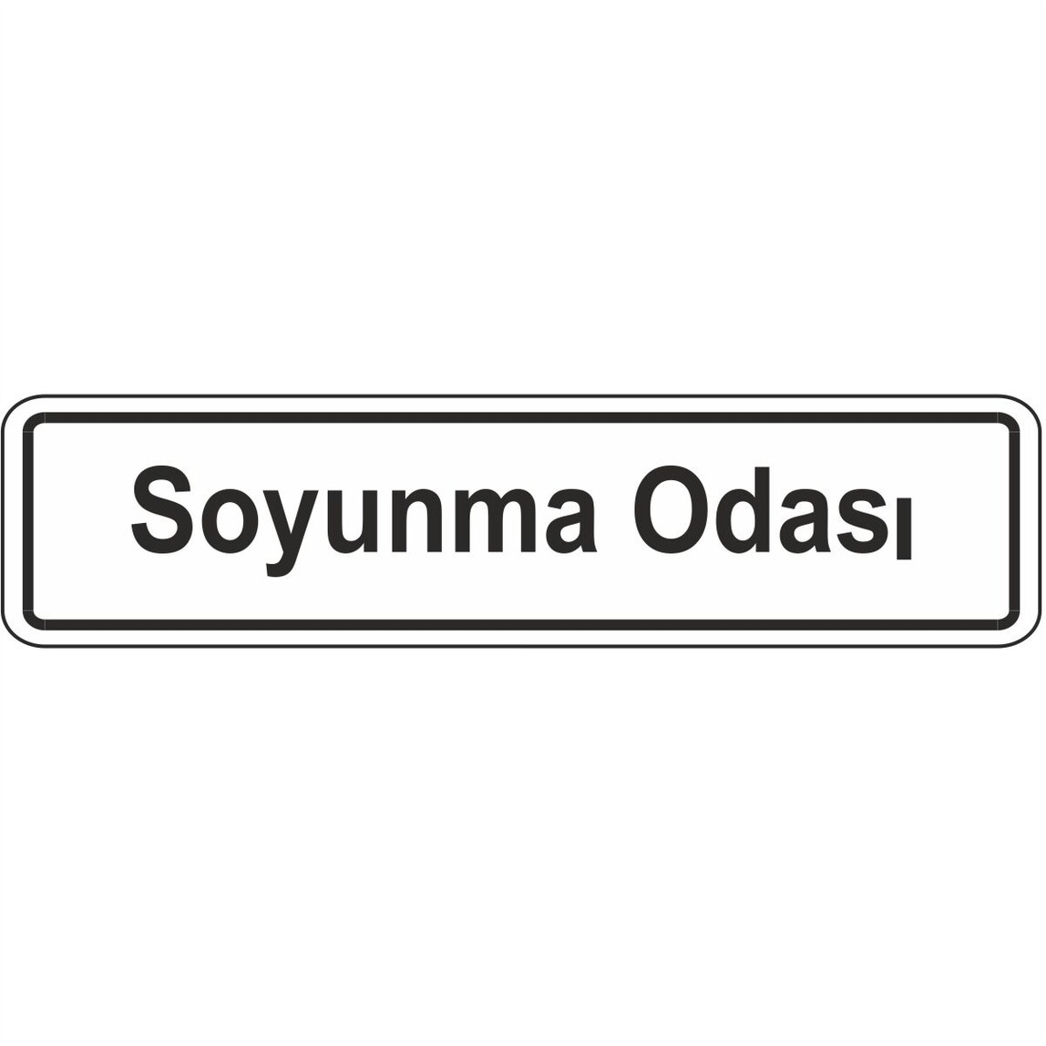    Extra Fix Uyarı Levhası Pvc Soyunma Odası   