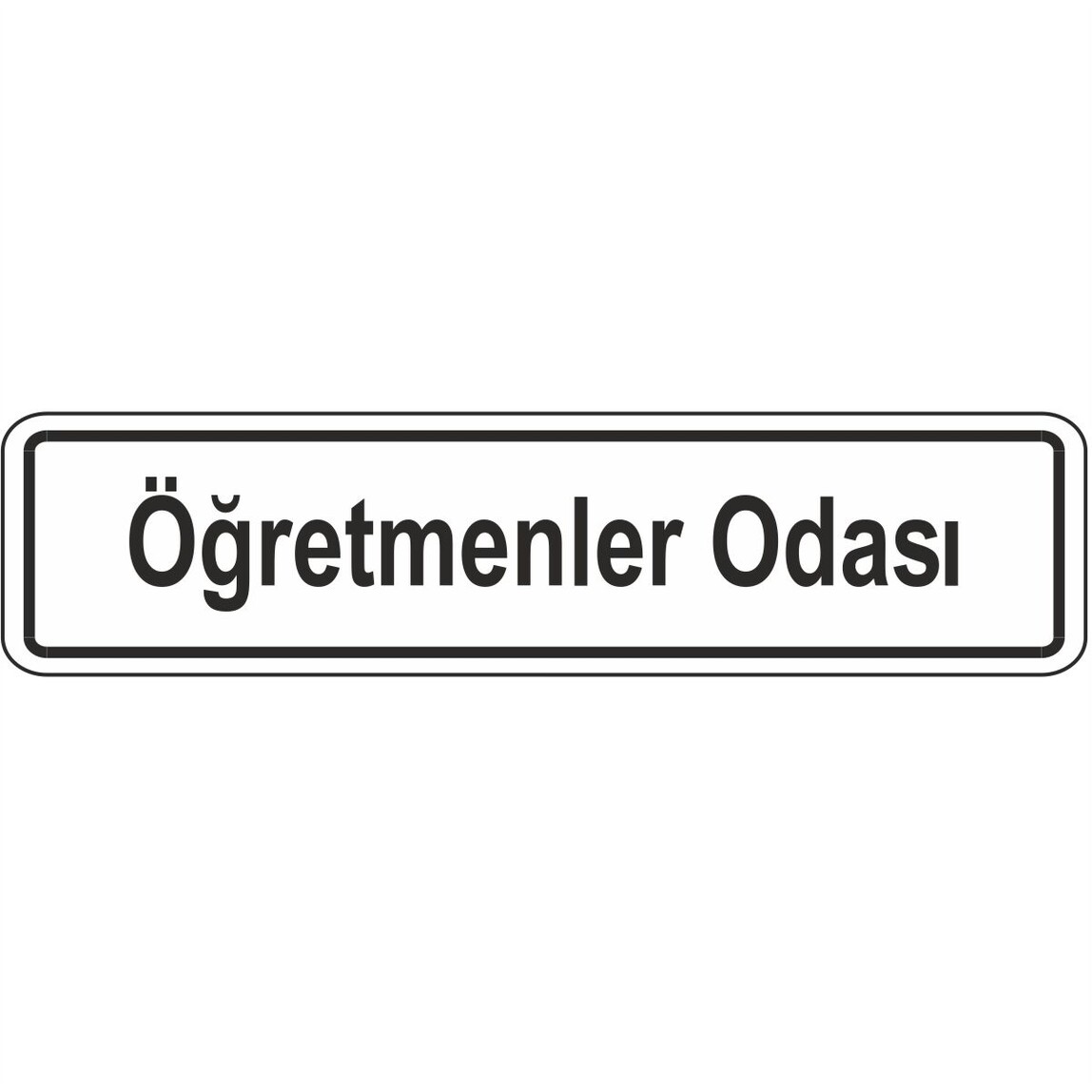    Extra Fix Uyarı Levhası Pvc Öğretmenler Odası   