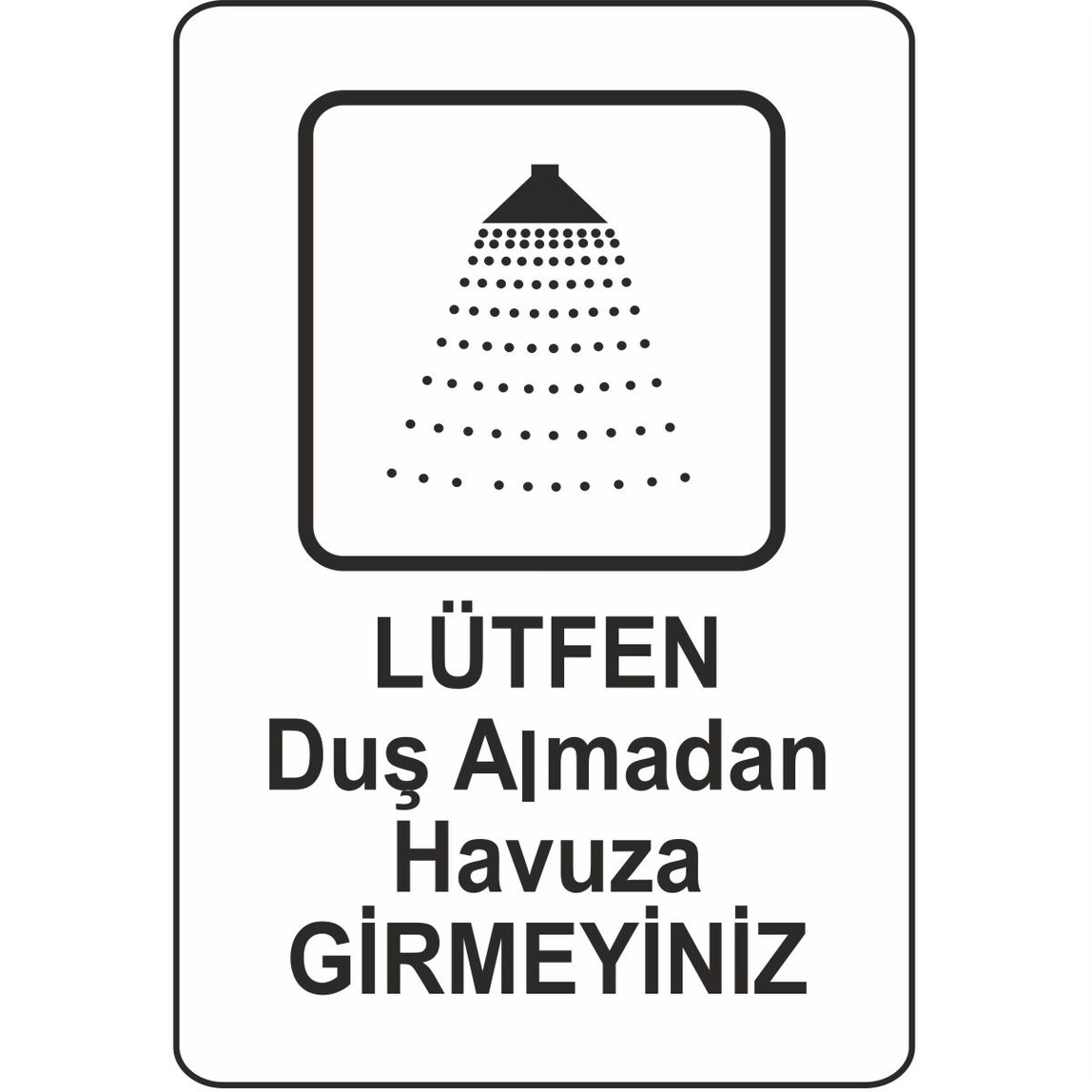    Extra Fix 16x24 cm Pvc Duş Almadan Girme   