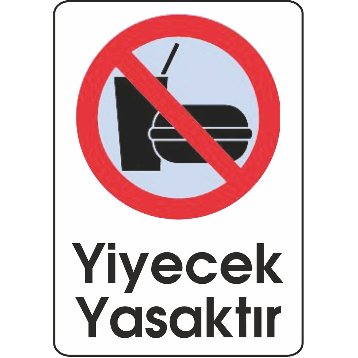    Extra Fix 16x24 cm Pvc Yiyecekle Girilmez   