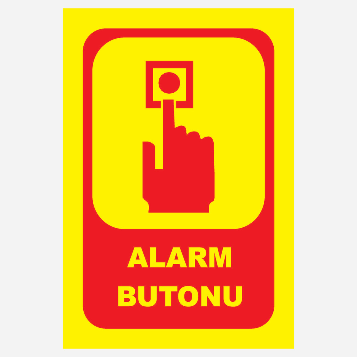 16x24 cm Pvc Yangın Alarm Butonu_0