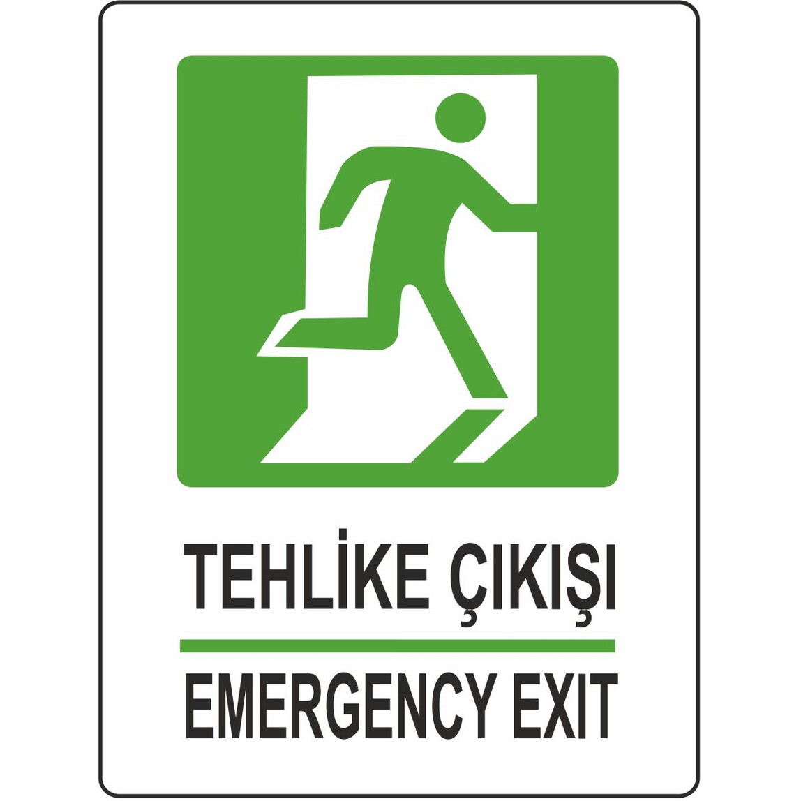    Extra Fix 25x35 cm Pvc Tehlike Çıkışı   