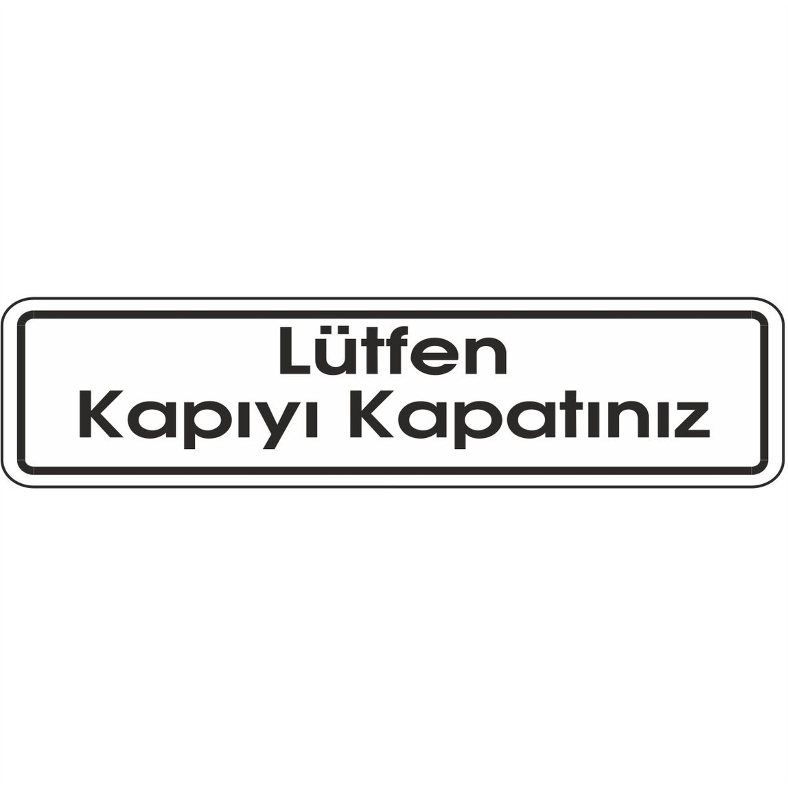 Extra Fix Uyarı Levhası Pvc Lütfen Kapıyı Kapatınız_0