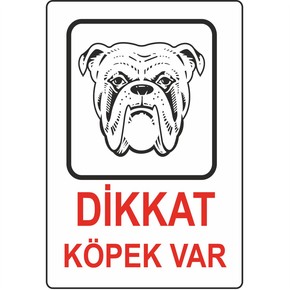 Uyarı Levhası Pvc Dikkat Köpek Var