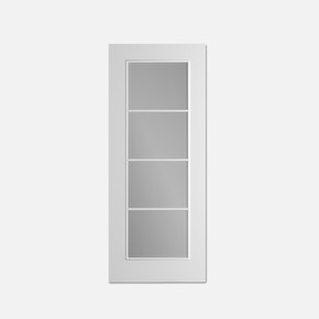 C02 Camlı Beyaz Doorest Melamin Kanat 80x198 cm