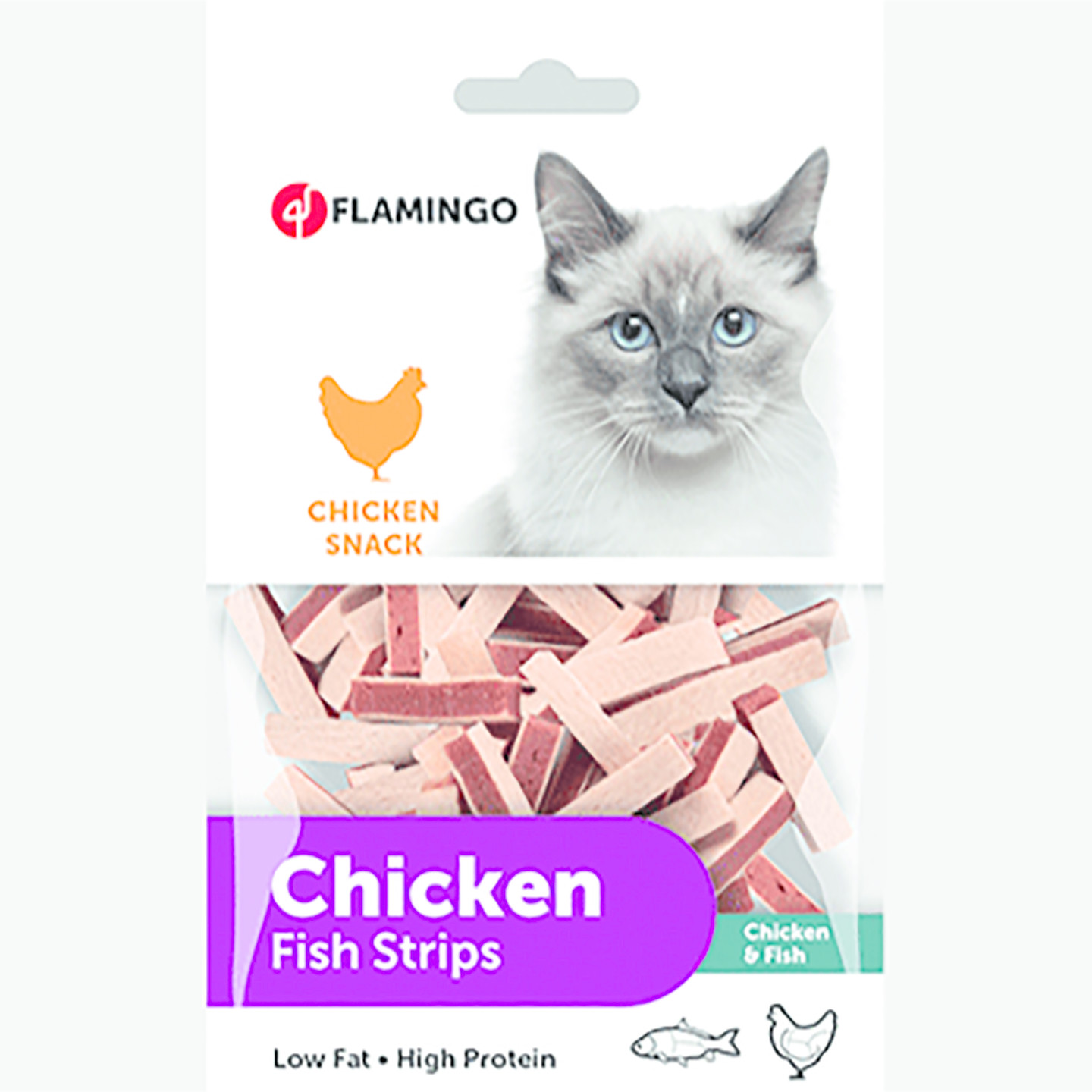 Flamingo Chick'n Kedi Balık Çubuk Ödül Maması