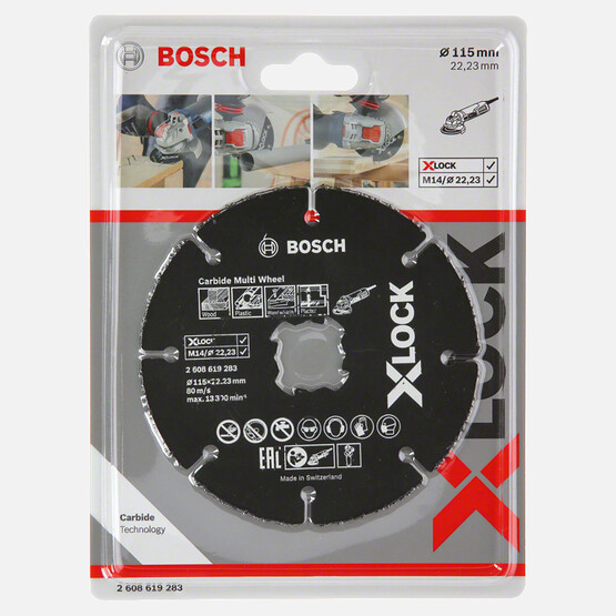 Bosch X-LOCK Carbide Multi Wheel Kesici Disk 115 mm 