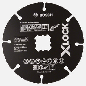 X-LOCK Carbide Multi Wheel Kesici Disk 125 mm