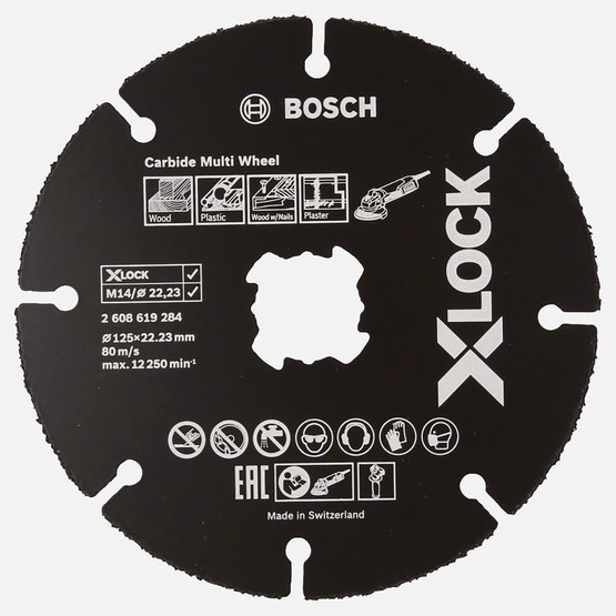Bosch X-LOCK Carbide Multi Wheel Kesici Disk 125 mm