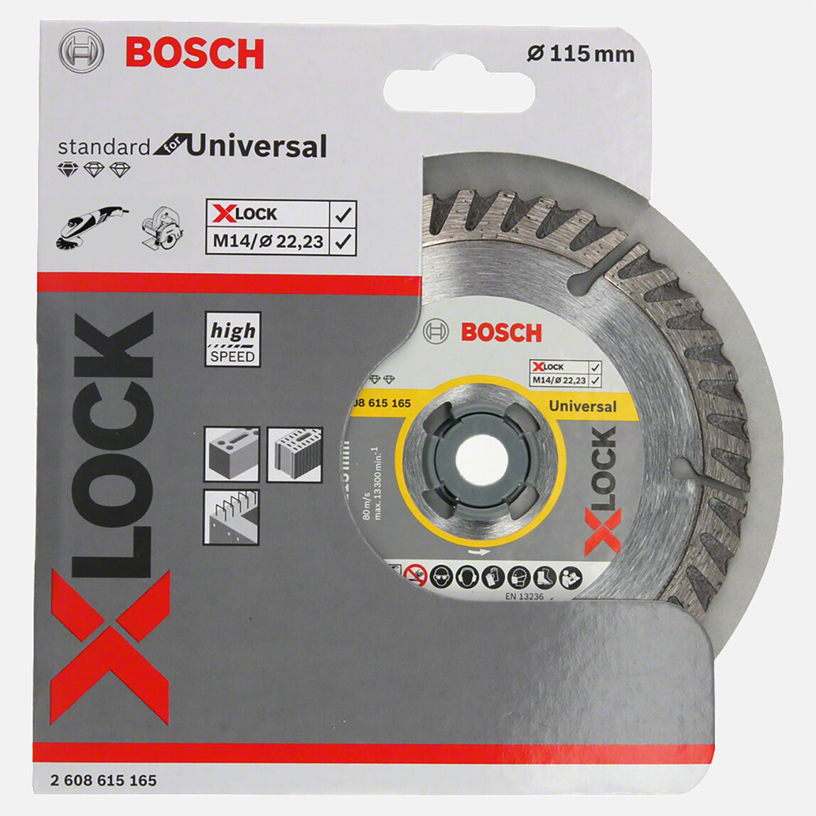    Bosch X-LOCK Standard for Universal Elmas Kesici Disk 115 mm  