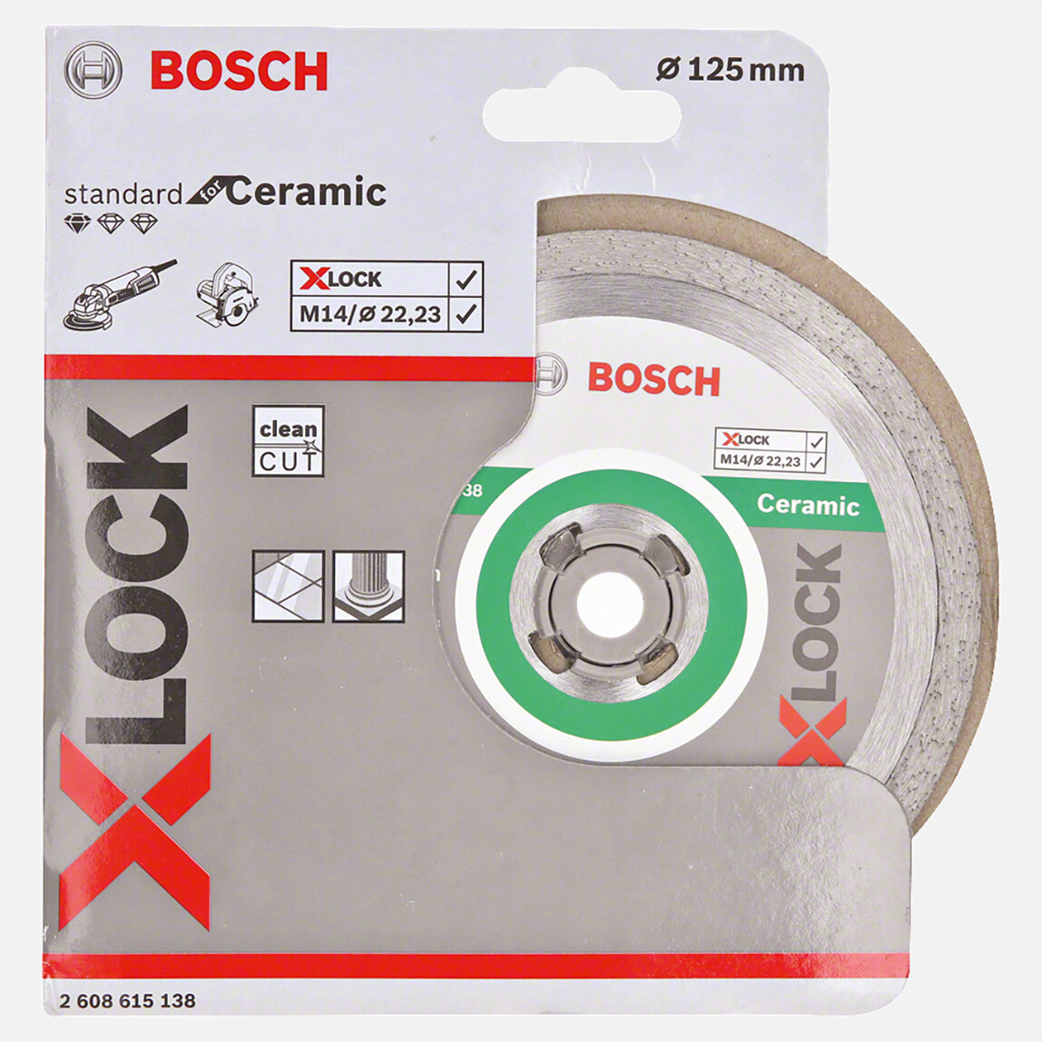    Bosch X-LOCK Standard for Ceramic Elmas Kesici Disk 125 mm  