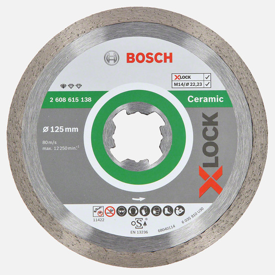 Bosch X-LOCK Standard for Ceramic Elmas Kesici Disk 125 mm