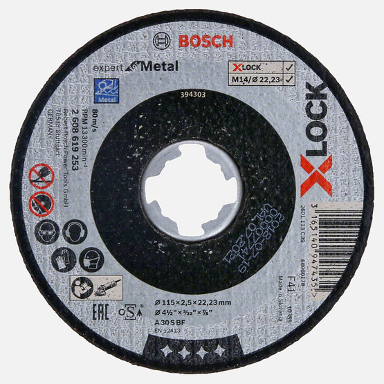 Bosch X-LOCK 115x2,5 mm Expert for Metal Kesici Disk Düz