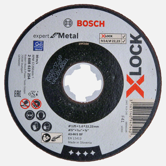 Bosch X-LOCK Expertfor Metal Kesici Disk 125x1.6 mm Düz