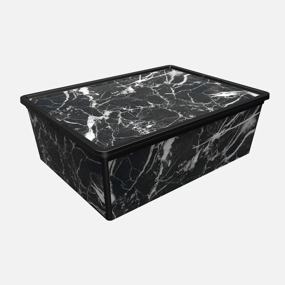 Qutu Trend Box Black Marble 