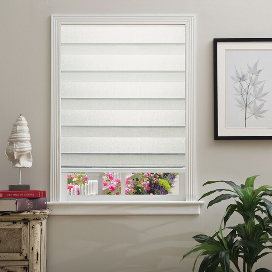 Elegance Hasır Bambu Polyester 200x200 cm Zebra Stor Ekru