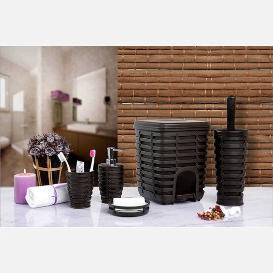 Palm 5li Banyo Seti Kahverengi 