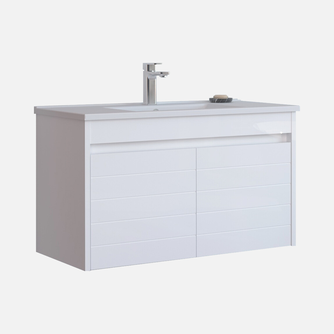    Bonitobagno Göksu 85 cm Banyo Dolabı Alt Modül Beyaz 