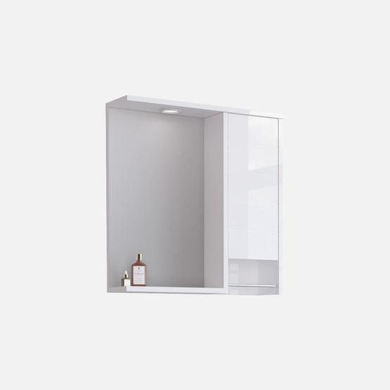 Bonitobagno Göksu Aynalı 66 cm Üst Modül Banyo Dolabı