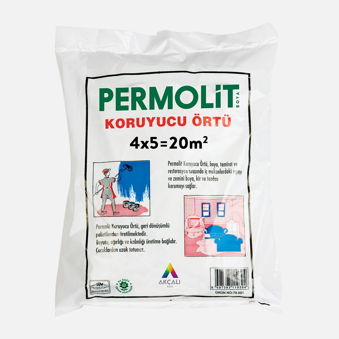    Permolit Koruyucu Örtü 4 x 5= 20m² 