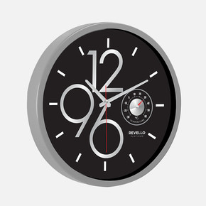 Kronometre Görselli Saat Gri Bauhaus