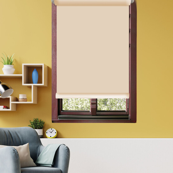 Linadora Polyester 110x200 cm Kumaş Stor Ekru