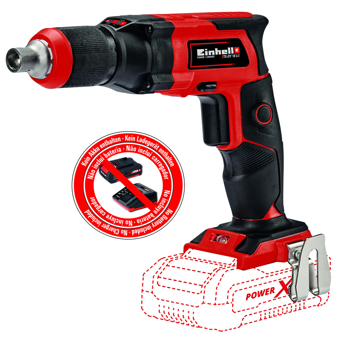    Einhell TE-DY 18 V Aküsüz Li-on Darbesiz Akülü Vidalama (Solo)  