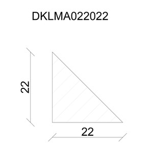 Neuhofer Üçgen Ahşap Çıta 22x22 mm 240 cm_1