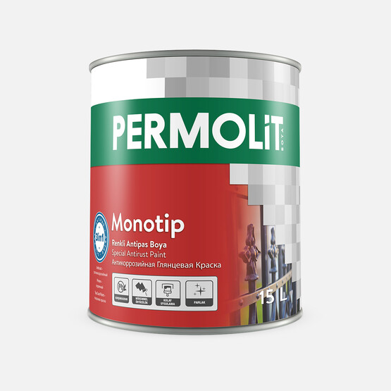 Permolit 15 lt Monotip Antipas Boya Y.Mat Beyaz Permolit