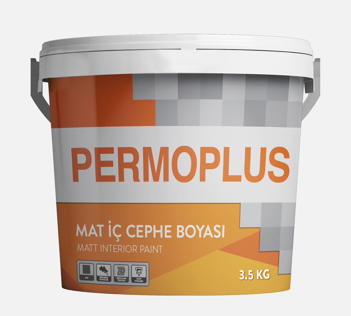    Permolit 3,5kg Permoplus Mat İç Cephe Boyası Beyaz Permolit 
