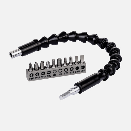 Bosch 10 Parça Vidalama ve Uzatma Adaptörü (30 cm) 