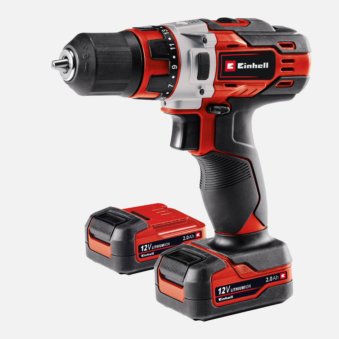 Einhell TE-CD12/1 Li 12V 2 Ah Li-ion Çift Akülü Darbeli Matkap_0