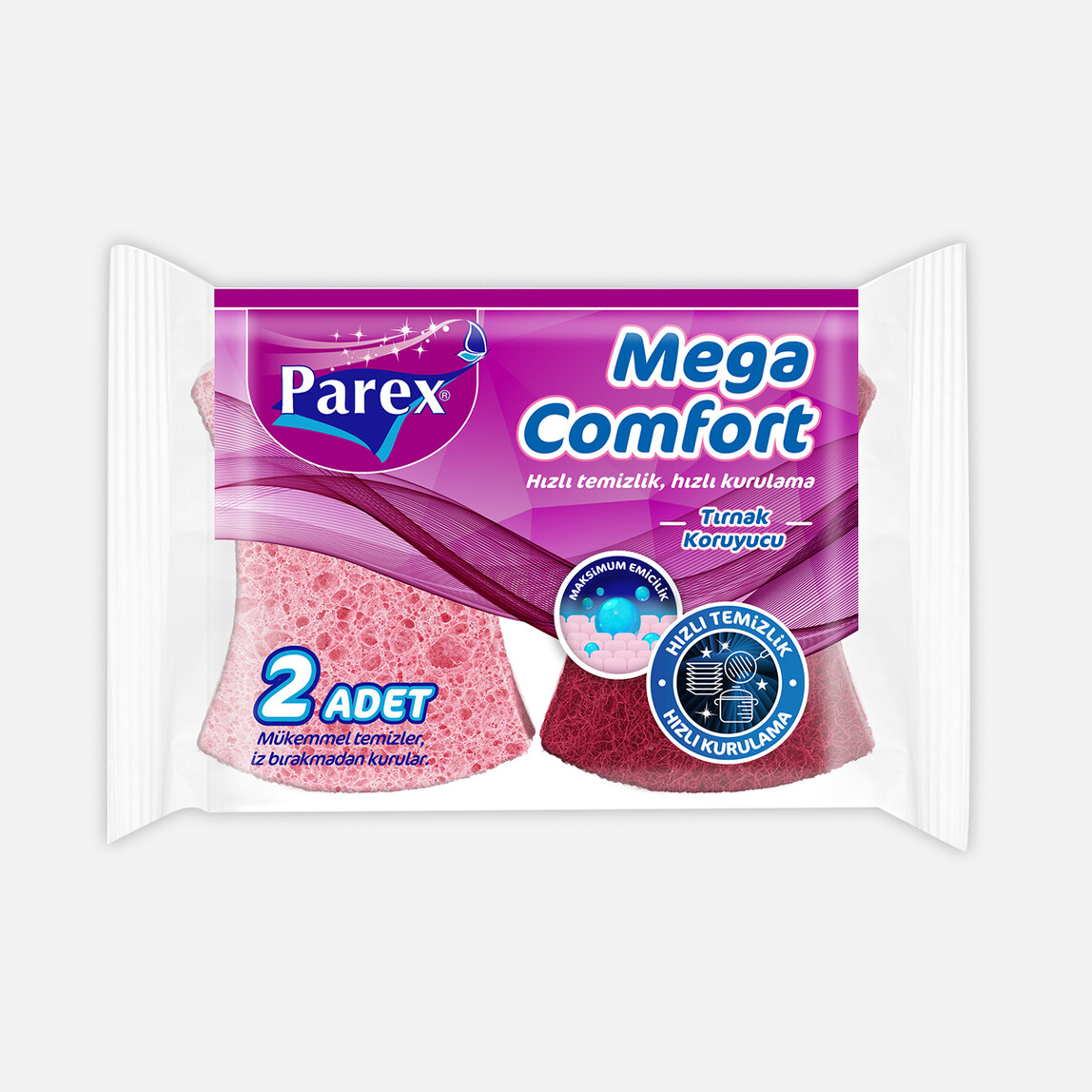    Parex Mega Comfort 2'li Oluklu Sünger 