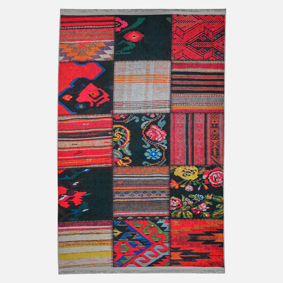 Concepta Capella 23 Dijital Baskılı Saçaklı Kilim 80x150 cm 