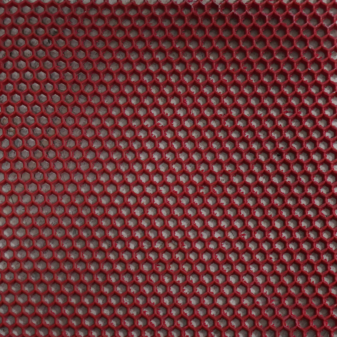    Güven Collection Petek Mat Paspas Kırmızı 90 cm 