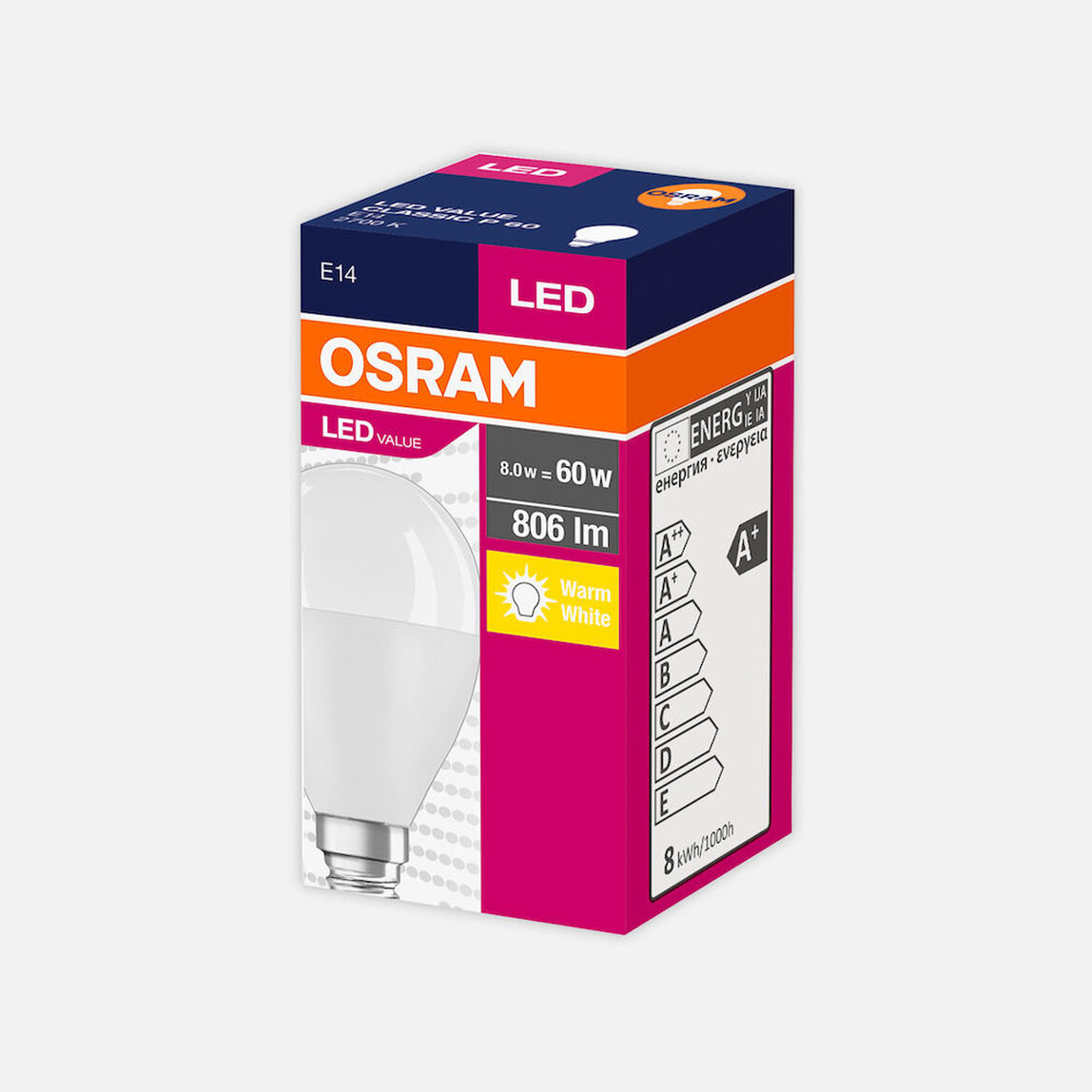    Osram Value 7 W Sarı Klasik E14 Duy Led Ampul   
