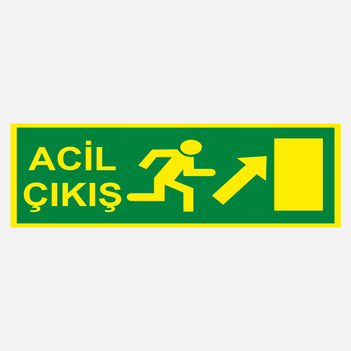    Ekstrafix Yf064 12X25 Fosforlu Acil Çıkış  