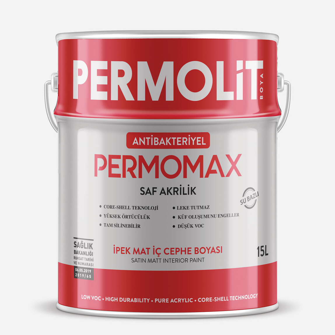    Permolit 15 Litre Permomax Antibakteriyel Boya 