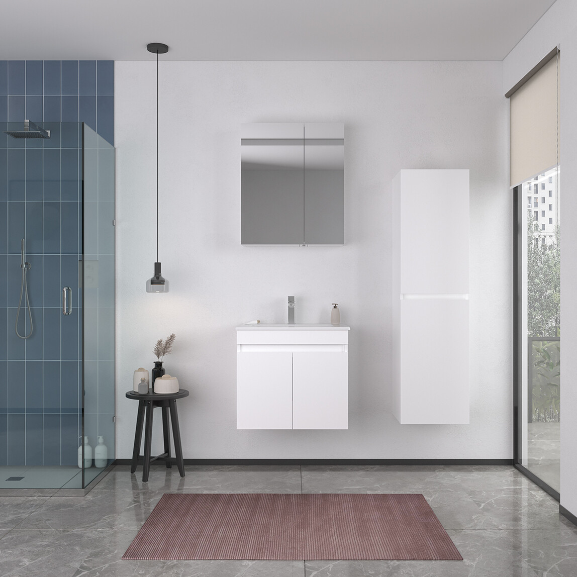    Bonitobagno Capri 60 cm Banyo Dolabı Alt Modül Beyaz 