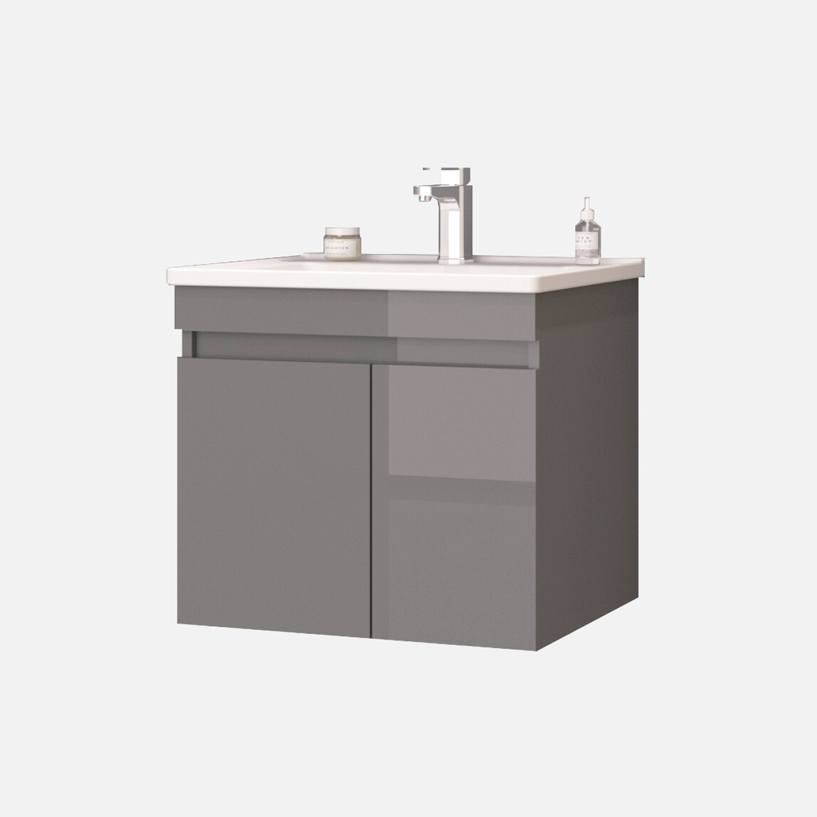    Bonitobagno Capri 60 cm Banyo Dolabı Alt Modül Antrasit 