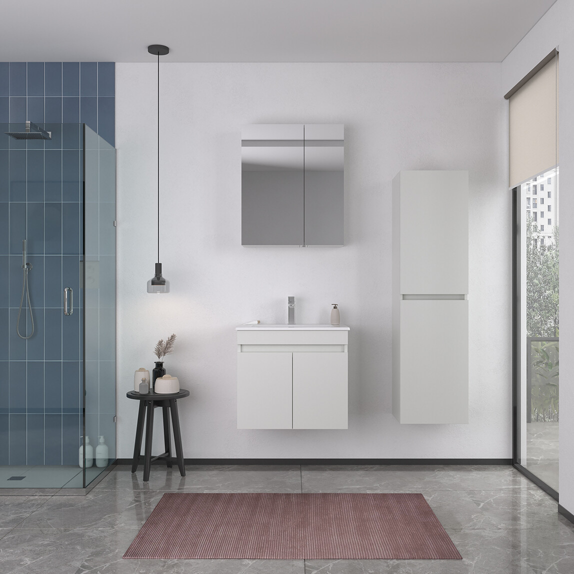    Bonitobagno Capri 60 cm Banyo Dolabı Alt Modül Bej 
