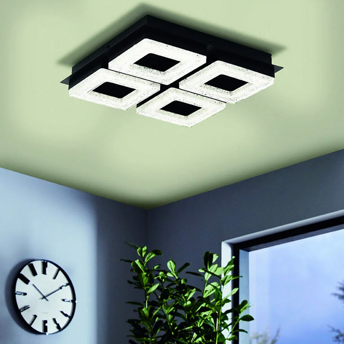    Eglo Fradelo 4X4W Led Kristal Tavan Armatürü  
