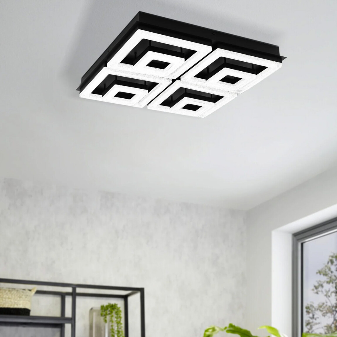    Eglo Fradelo 48W Led Kristal Tavan Armatürü  