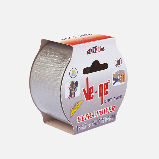 Ve-Ge 50mmx10m Duck Tape Tamir Bandı Gri Vege