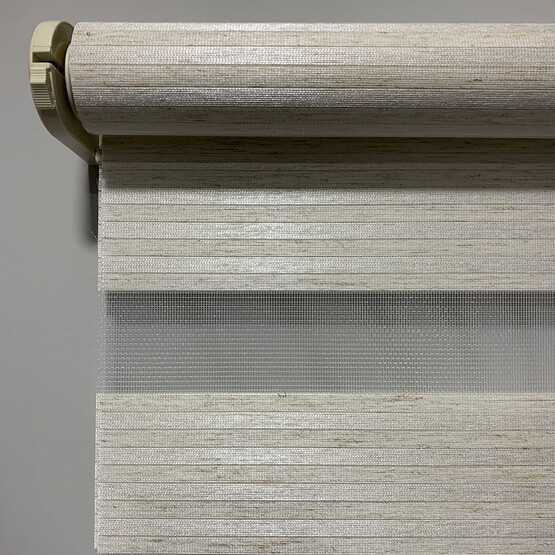 Linadora Plise Keten 70x200 cm Zebra Stor Krem