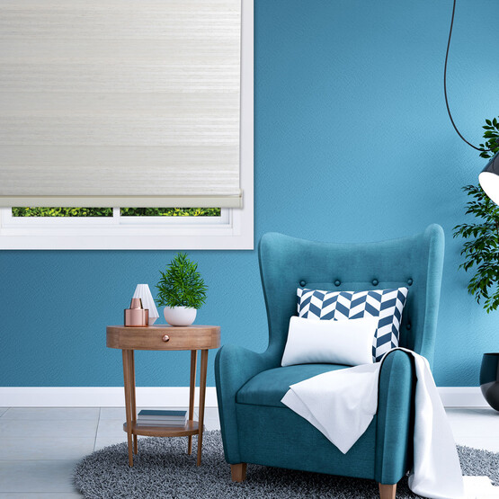 Linadora Plise Keten 90x200 cm Zebra Stor Krem